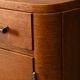 Pair Art Deco Nightstands or Bedside tables Oak and Glass, Netherlands, 193
