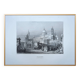 Palermo Cathedral, Sicily, old engraving, printed in 1841.