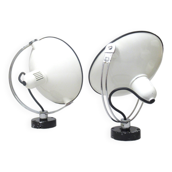 Paire d'appliques Luna Bi Philips Années 70 — Beyit