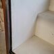 Shop counter display cabinet with old drawers, 1900s