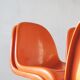Orange Panton Chair by Verner Panton for Herman Miller set of 4