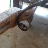 20th century solid wood farmhouse table