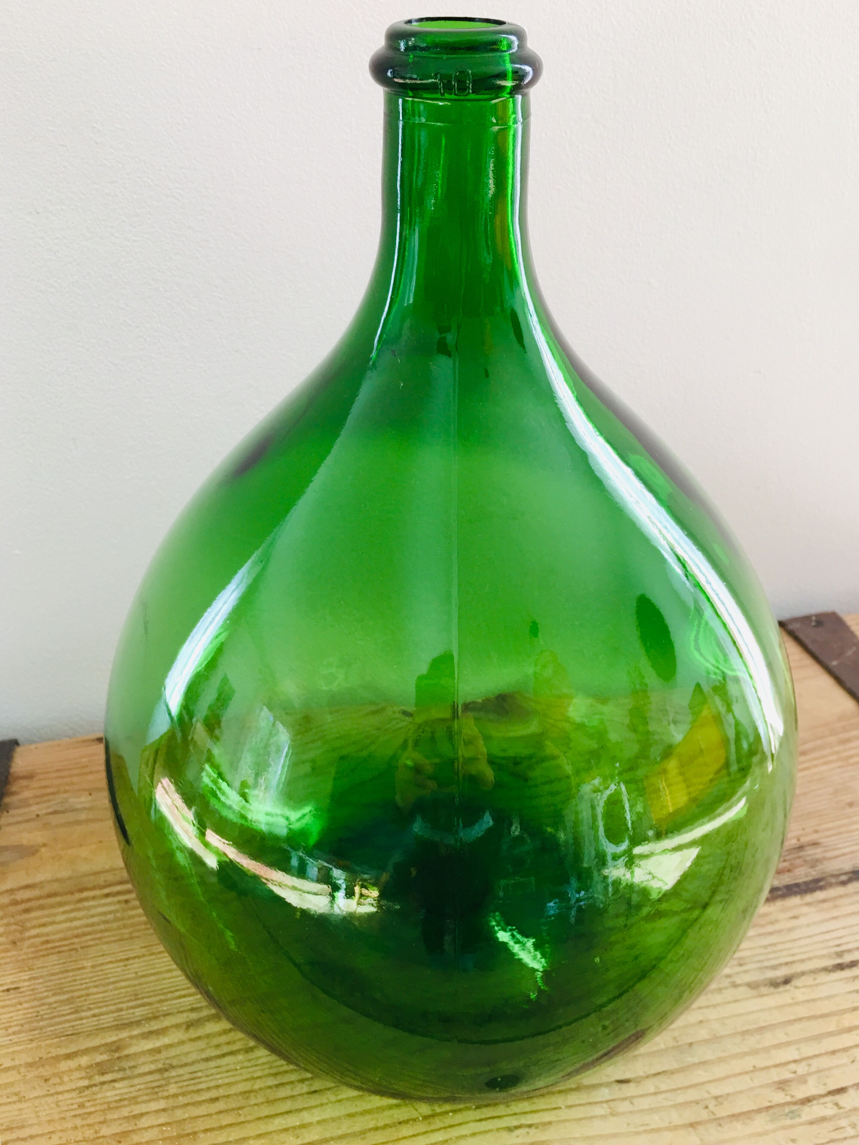 Demijohn green 10 liters