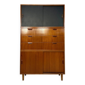1960s Vintage Mid-Century Danish Three-Piece Teak Cabinet