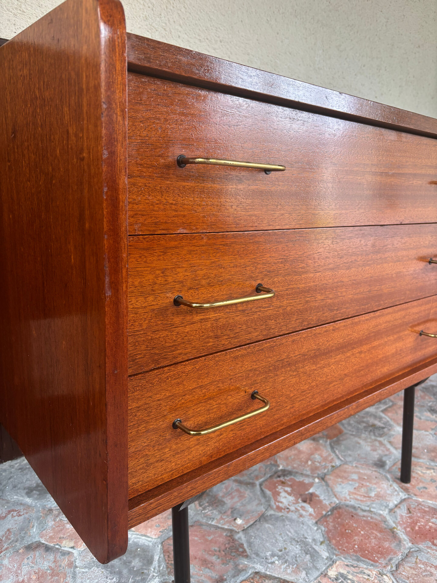 Teak chest of drawers