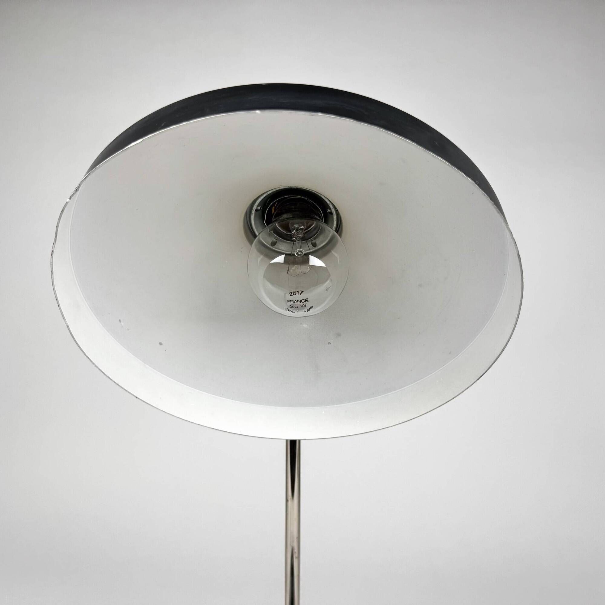 Mid Century Chrome & Metal Adjustable Table Lamp, 1970s