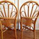 4 chairs rattan wicker canned vintage