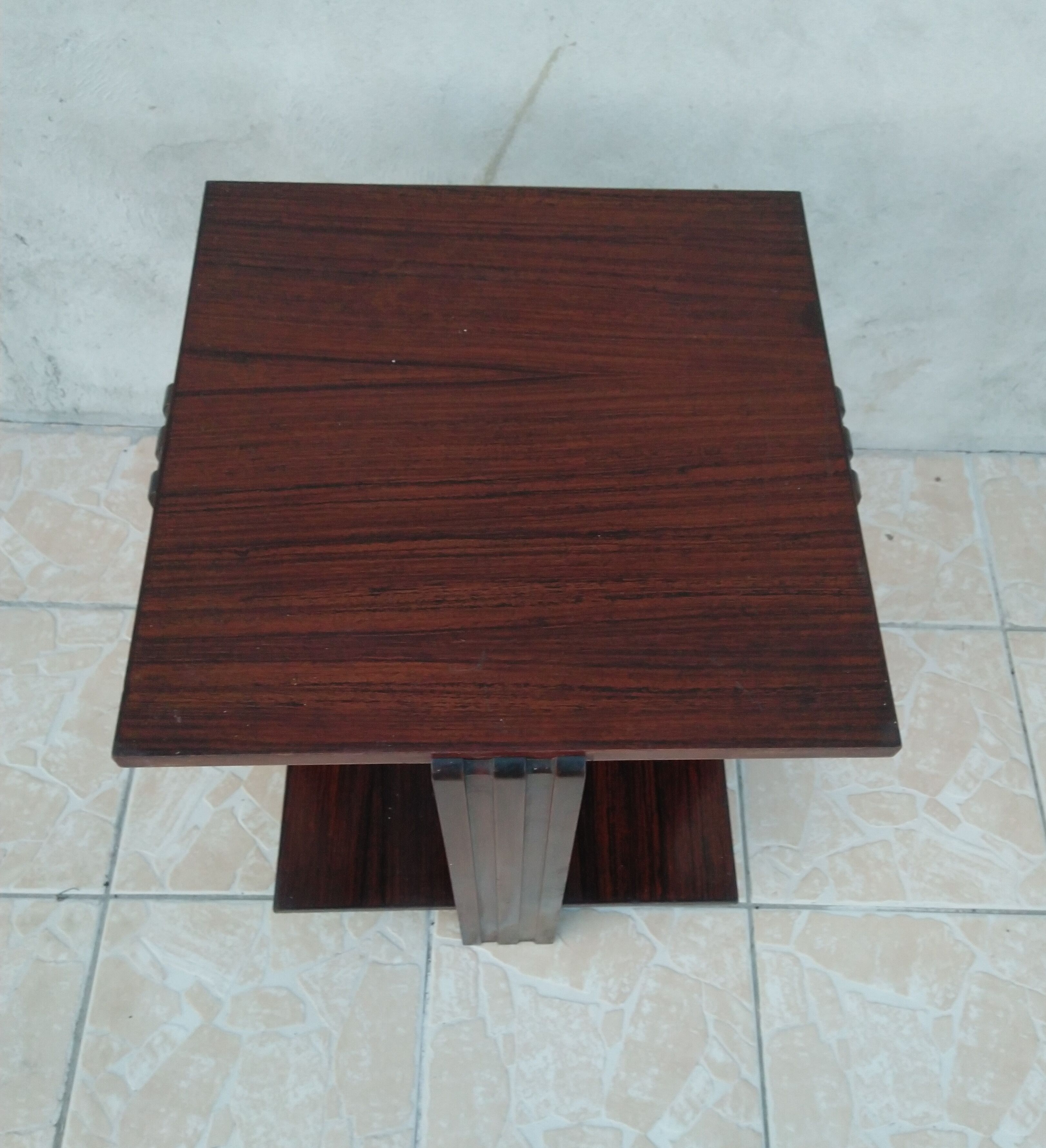 Art Deco side table in macassar ebony
