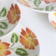 Set of 6 hollow plates Moulin des Wolves, Ontario motif