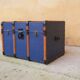 Blue vintage trunk