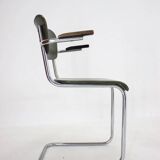 Set of three Bauhaus chrome dining chairs by Mauser, 1940s