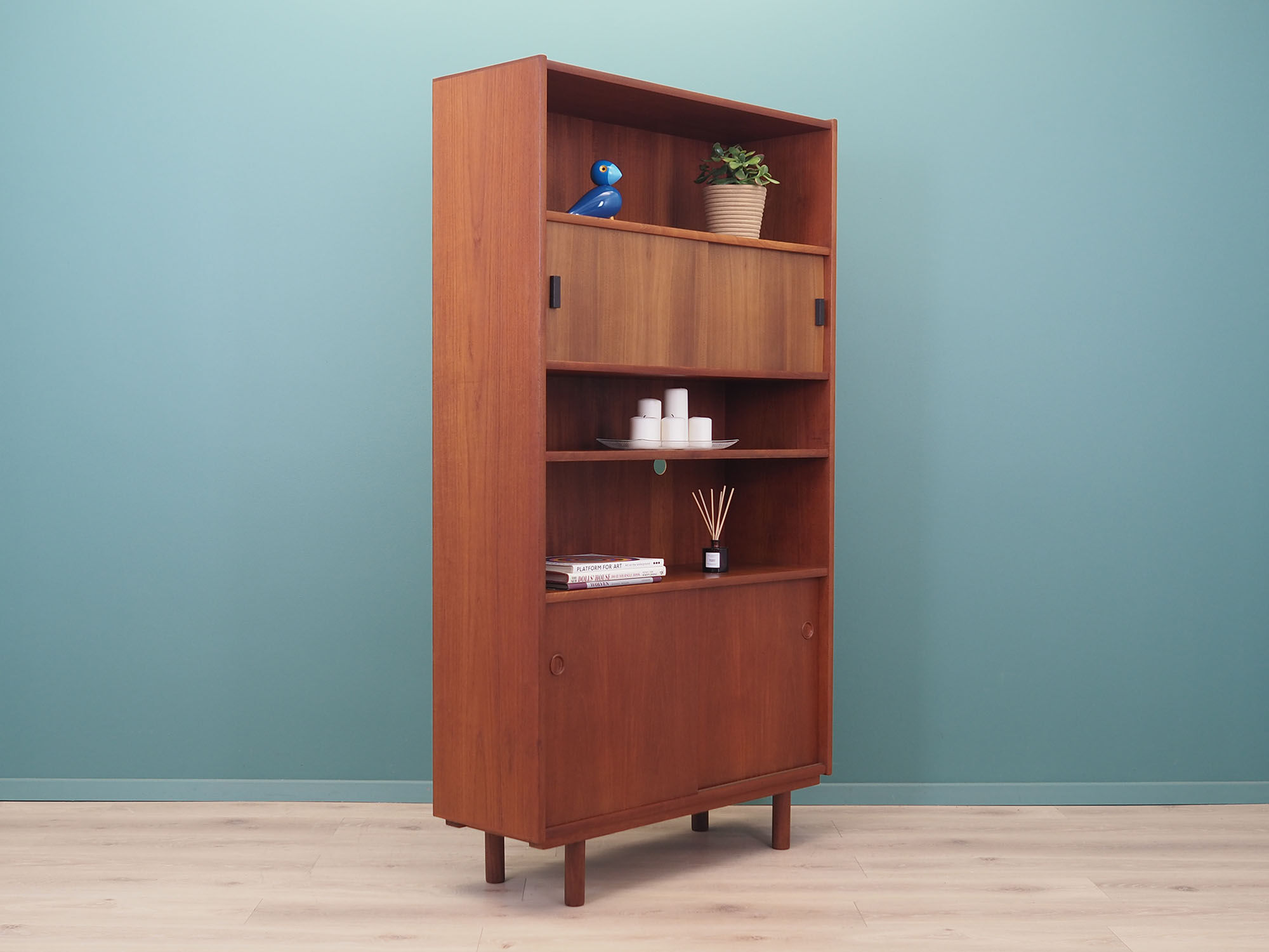 Teak bookcase, Danish design, 1970s, production: Denmark
