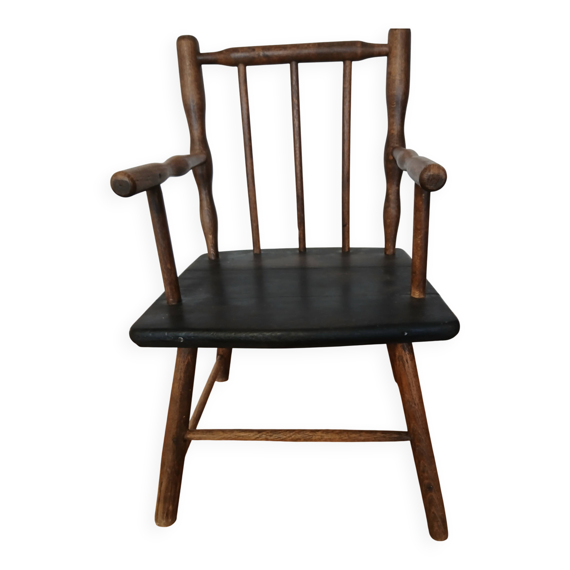 wooden baby chair