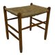 Vintage Stool Danish Papercord Rope Stool Mid Century Ottoman