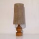 Swedish lamp in turned wood and rope, 1960