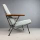 Koene Oberman easy chair with teak armrests for Gelderland, 1954