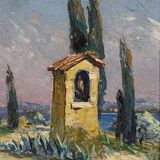 Victor Bruzac: série de 3 tableaux huiles sur panneaux époque circa 1920