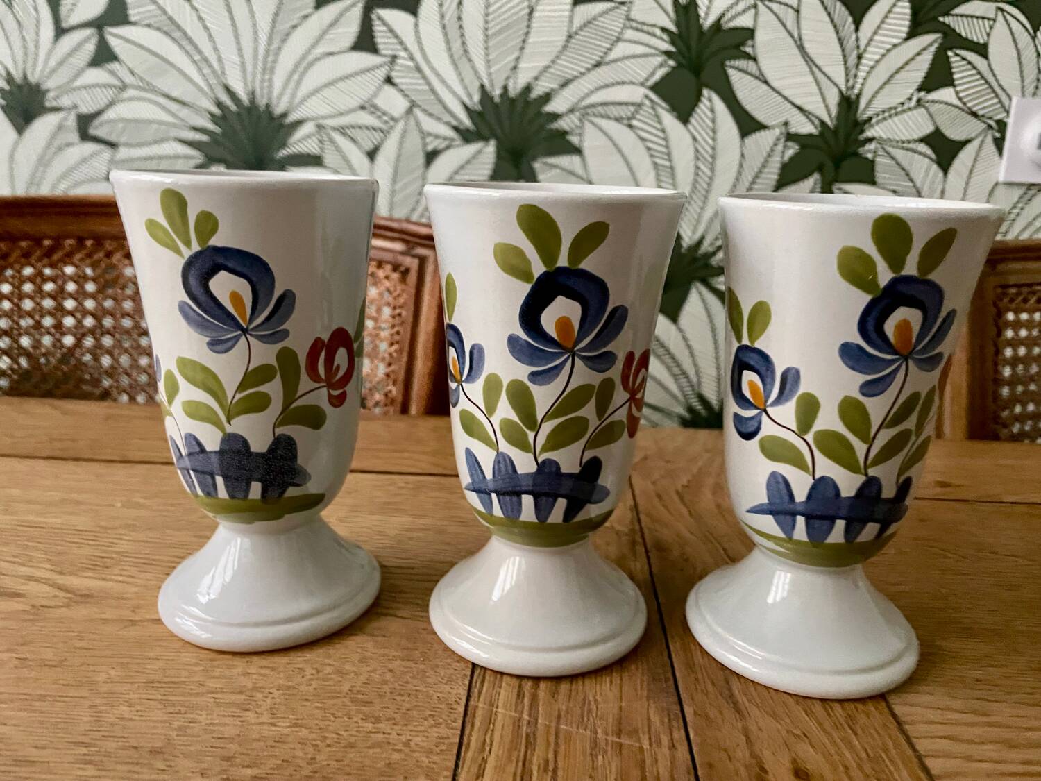 Hand-Painted Ceramic Mazagrans - Cups