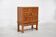 Brutalist Spanish oak cabinet with wrought-iron hardware, 1940s