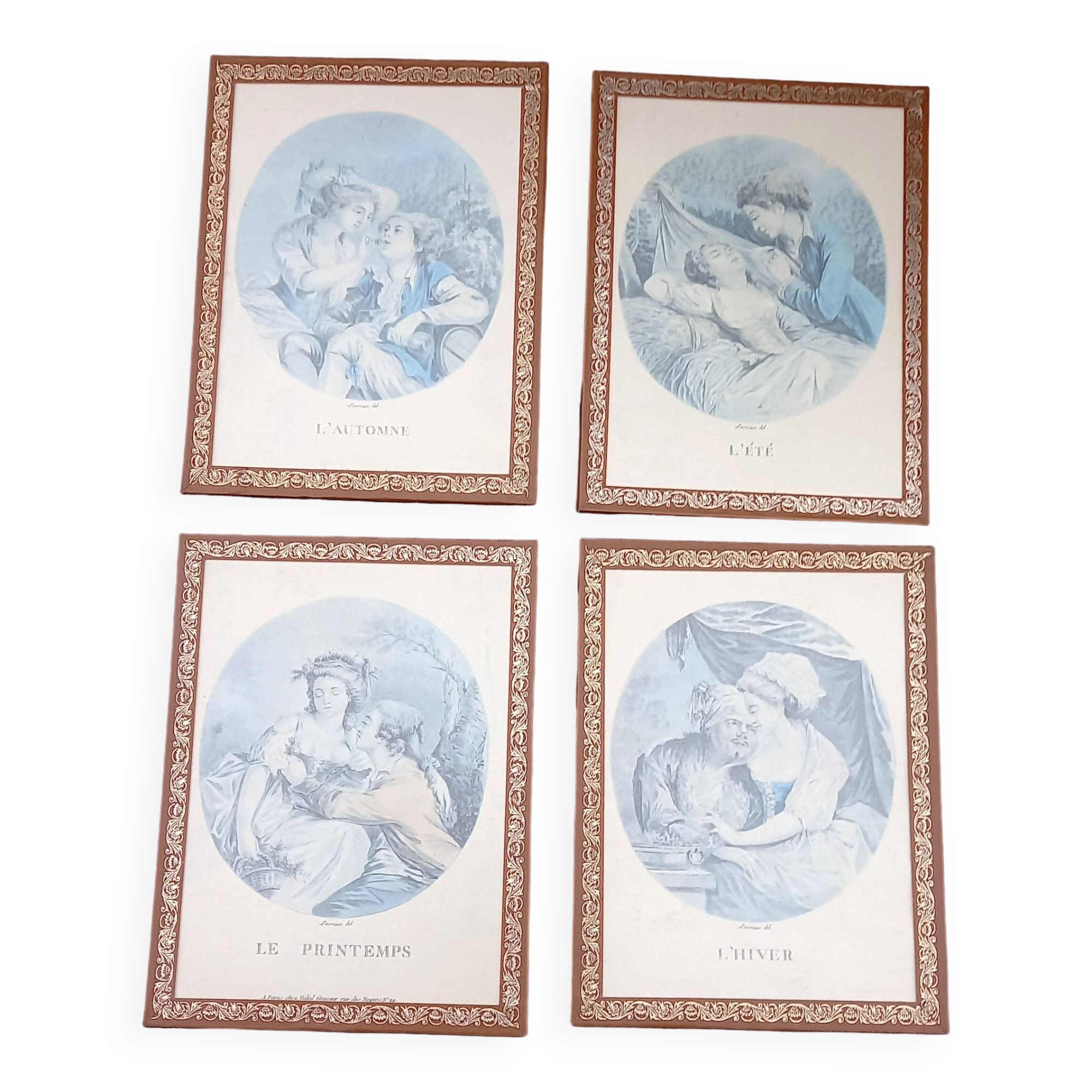Series Of Lithographs "The Four Seasons" by Lavrince Del