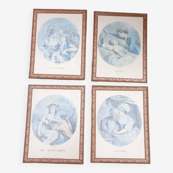Series Of Lithographs "The Four Seasons" by Lavrince Del