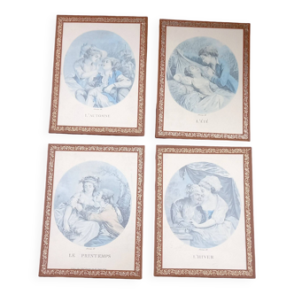 Series Of Lithographs "The Four Seasons" by Lavrince Del