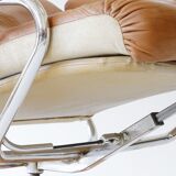 Leather armchair, chromed design, Germany,70