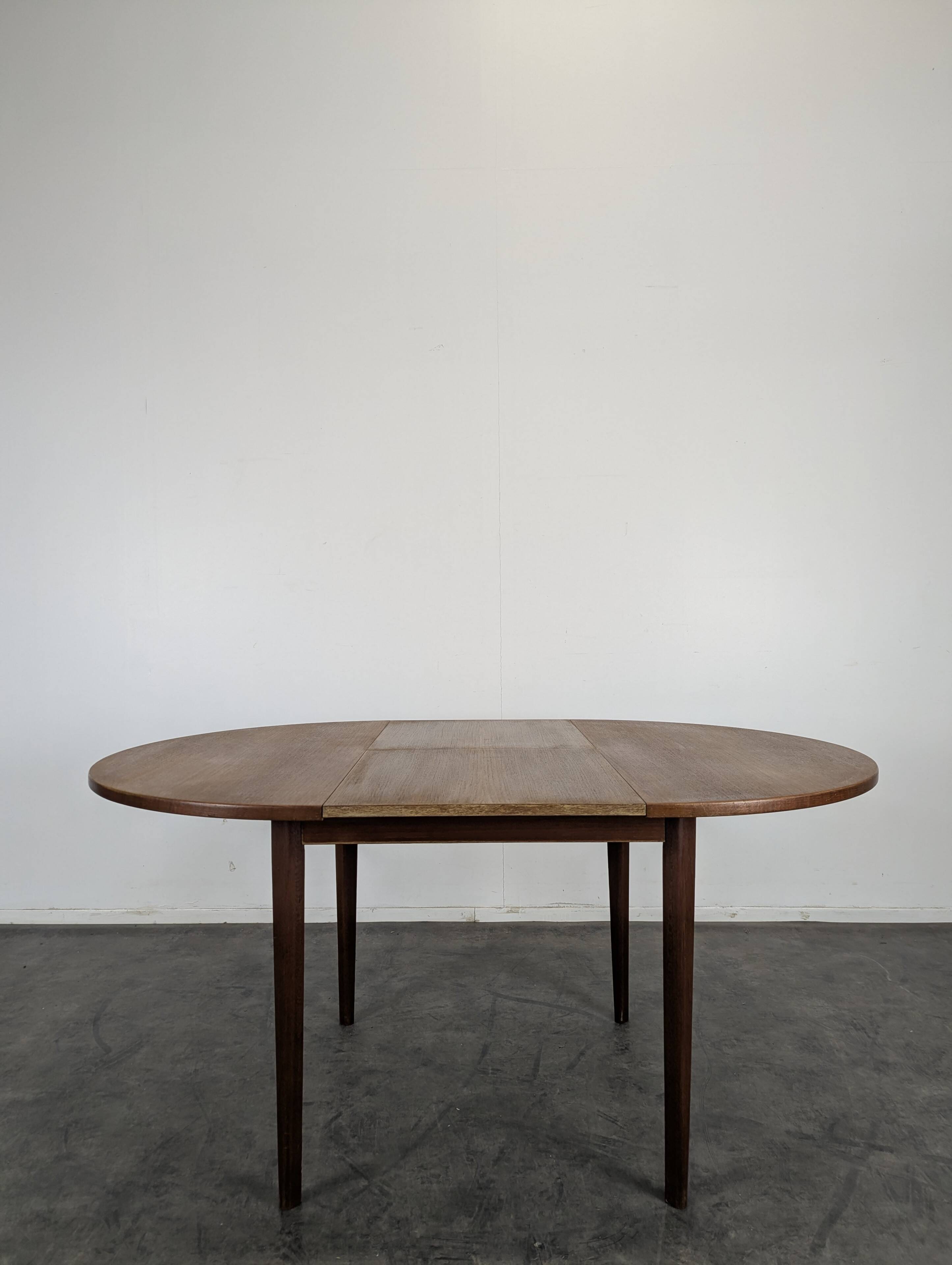 Table scandinave en teck avec allonge