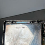 Art nouveau metal silver plated picture frame