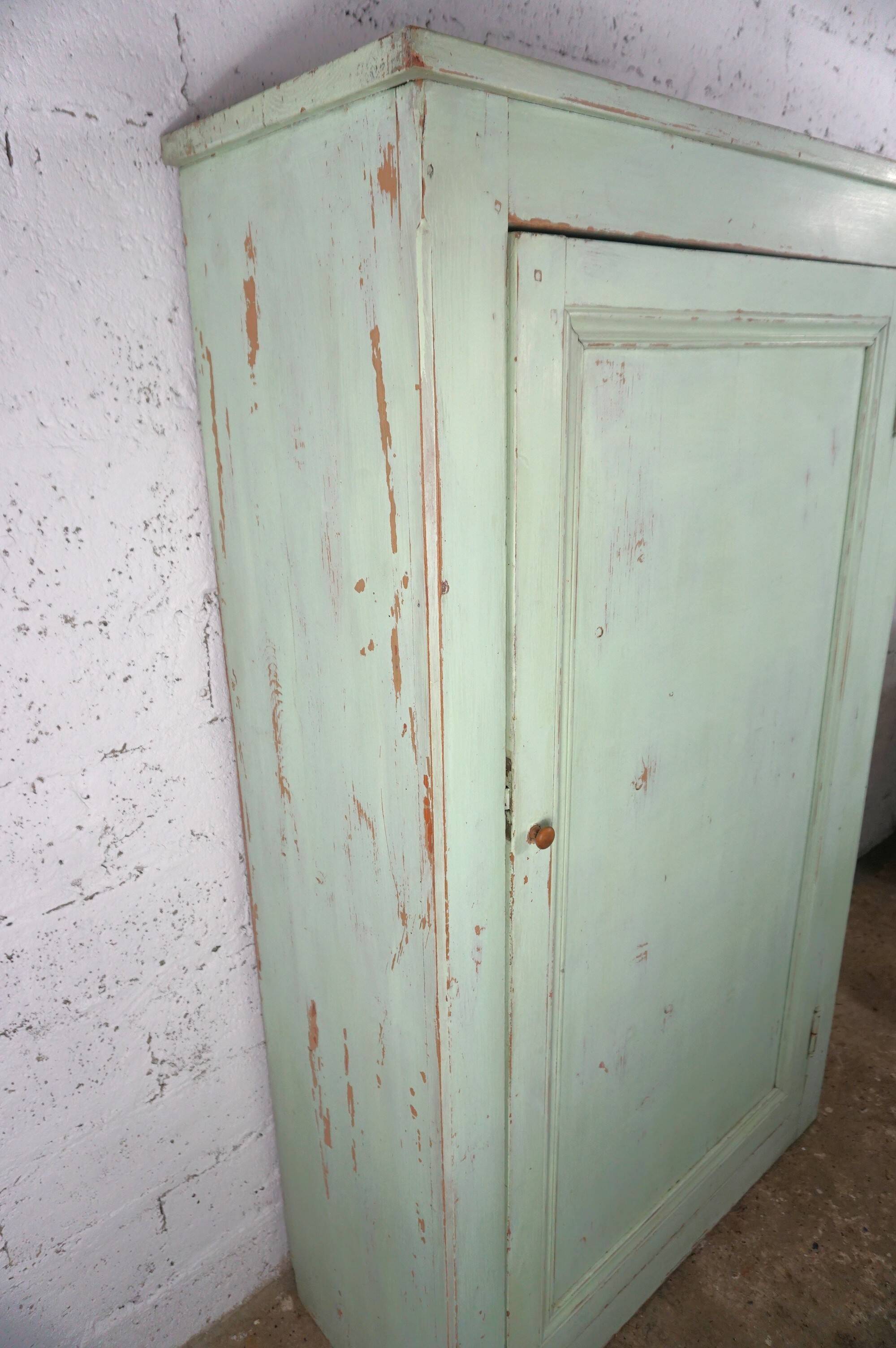Pale green pantry cupboard