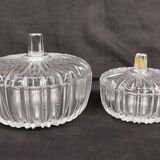 lot of 2 boxes, vintage CRYSTAL candy boxes