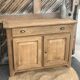 Old Parisian buffet in raw solid oak