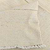 8x10 Cream & Beige Handmade Wool Vintage Rug, 248x301Cm