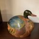 Ceramic duck sculpture signed jean marc bullot