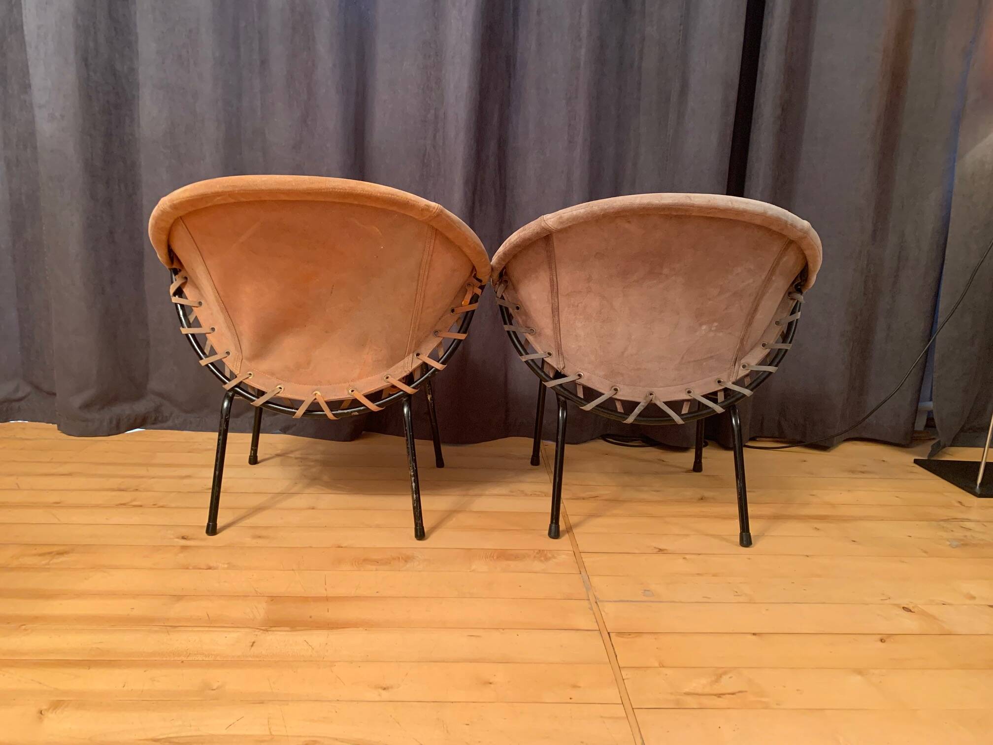 Pair of armchairs designed by Lusch Erzeugnis, Lusch & Co, Germany, 1960s