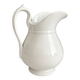 Broc blanc ancien terre de fer opaque de Lunéville 19eme siècle