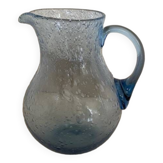 Biot blue water pitcher