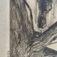 Charcoal drawing and ink the pines Carqueiranne sign Ryg