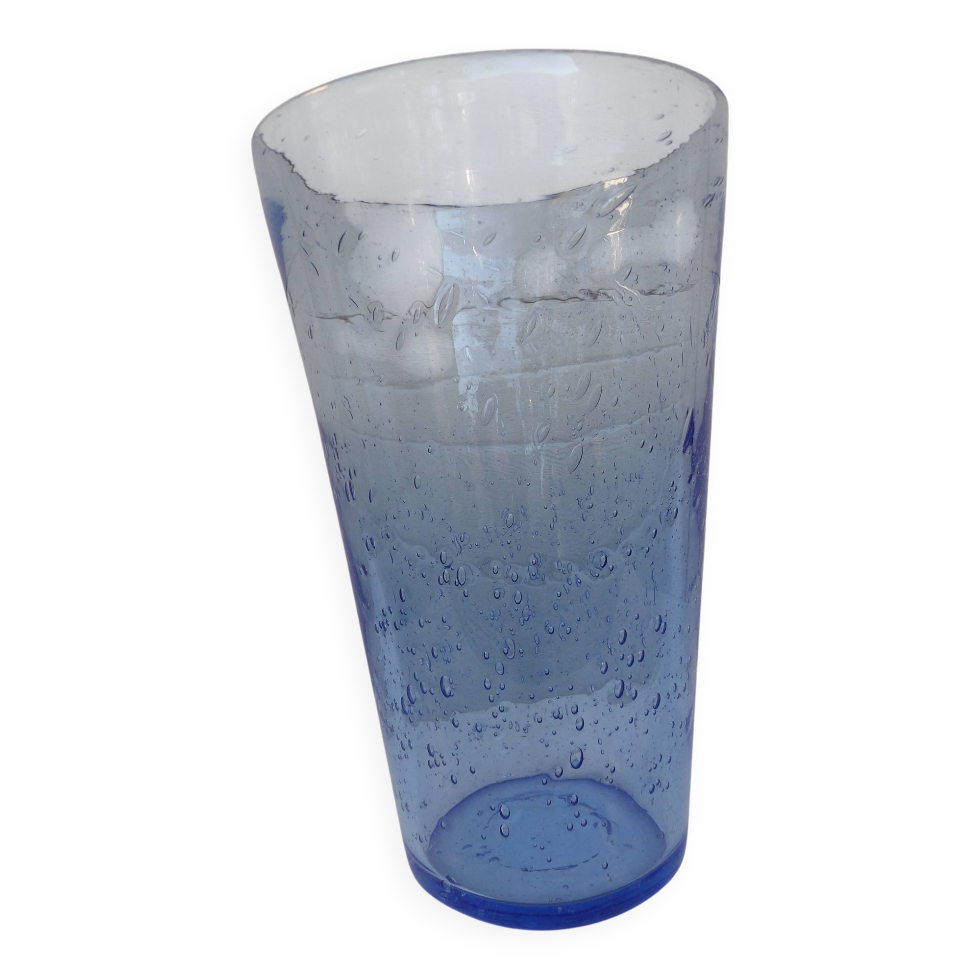 bubble glass vase