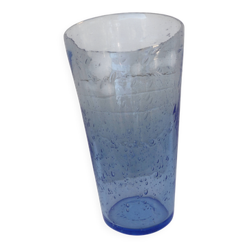 vase en verre bullé