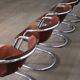 Set of 6 tubular chrome and saddle leather dining chairs for Metaform, 1970