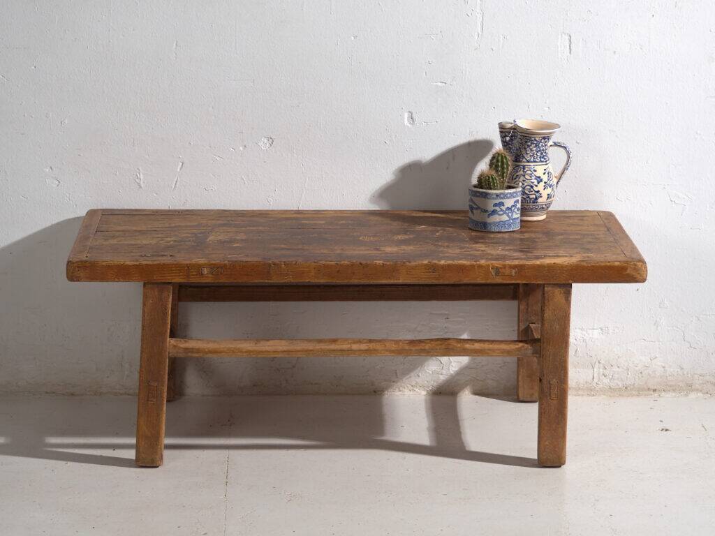 Antique pine coffee table – China, circa 1920