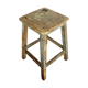Vintage wooden painter's workshop tabouret