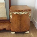 Art deco dressing table with illuminating mirror