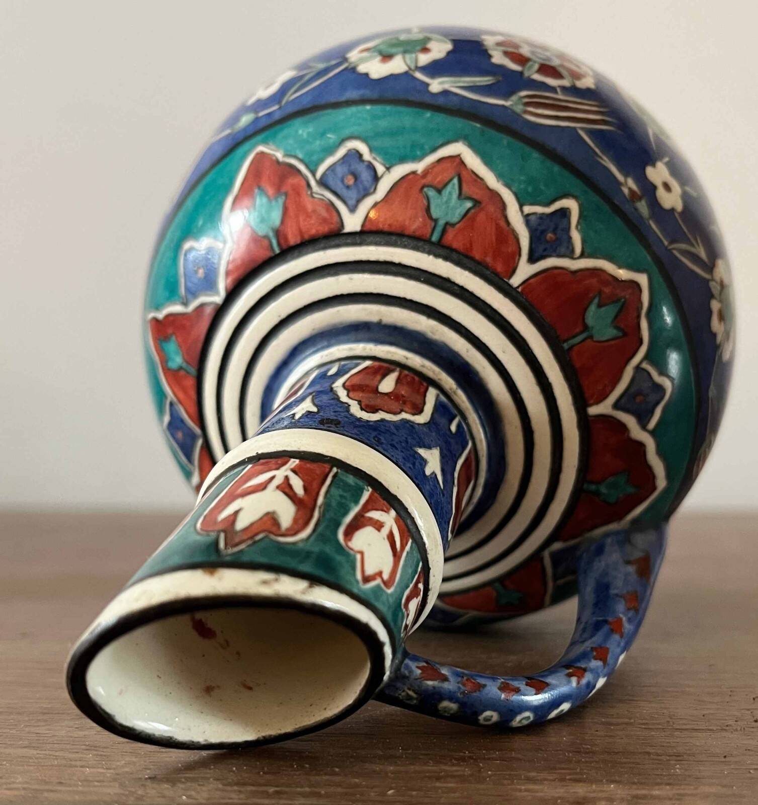 Ceramic vase, eco. Ganneron early 20th century signed Daudon Ottoman (cf. Th. De