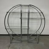 Mid-century design tubular steel shelf