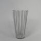 Vase avec 12 nervures verticales en verre dépoli, Verrerie de Fains, années 1950