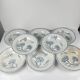 Set of 8 deep plates model "Oeillet", KG Lunéville, ironstone, 19th century