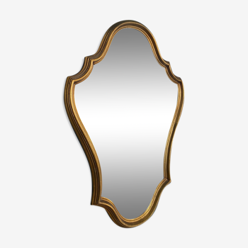 Italian mirror in gilded wood