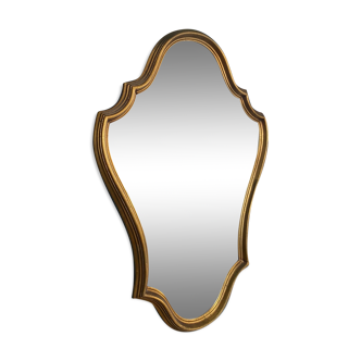 Miroir italien en bois doré 36x50cm